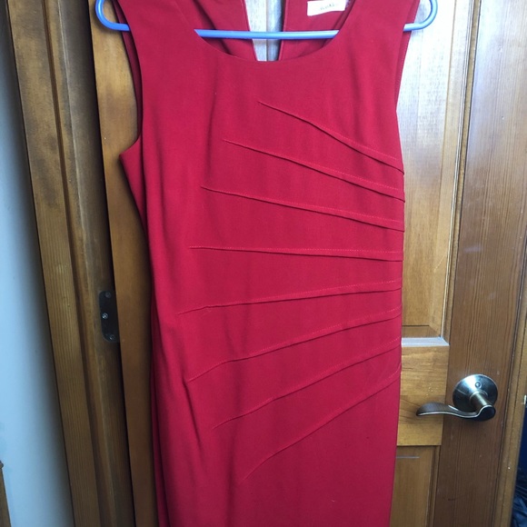 Calvin Red Dress - Picture 1 of 3